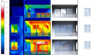 Apartment building thermal imaging half